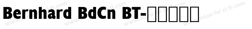 Bernhard BdCn BT字体转换